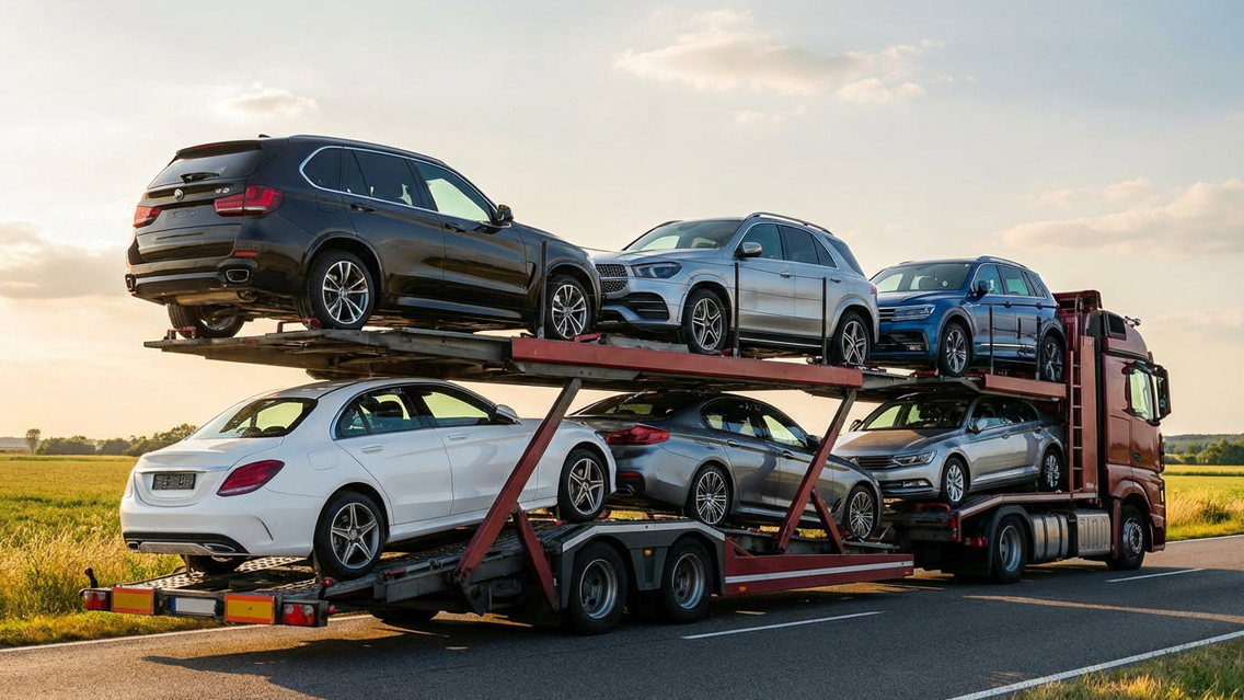 Professioneller Fahrzeugtransport mit Überführungsservice sowie Hol- und Bringdienst für sichere Fahrzeuglogistik